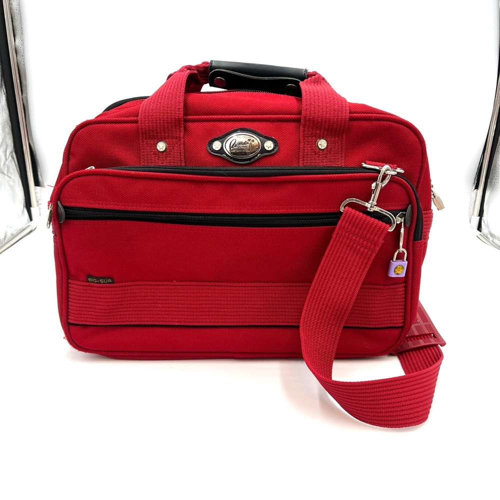 Ricardo Beverly Hills Large Red Weekend Duffle (BLACK BAG)